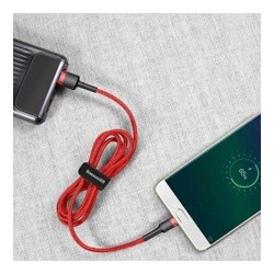 Кабель Baseus cafule USB для Micro 1M красный CAMKLF-B09- фото4