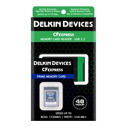 Комплект Delkin Devices CFexpress Reader and Card Bundle 64GB [DCFX0-064-R]