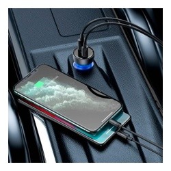 Автомобильное зарядное устройство Baseus CCKX-C0G Particular Digital Display QC+PPS Car Charger USB- фото3