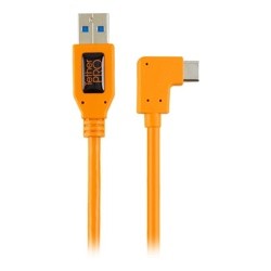 Кабель Tether Tools TetherPro USB 3.0 to USB-C Right Angle Adapter 50cm Orange [CUCRT02-ORG]- фото