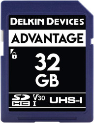Карта памяти Delkin Devices Advantage SDHC 32GB 633X UHS-I Class 10 V30 [DDSDW63332GB]- фото