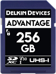 Карта памяти Delkin Devices Advantage SDXC 256GB 633X UHS-I Class 10 V30 [DDSDW633256G]- фото