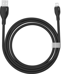 Кабель Baseus CB000052 Pudding Series Fast Charging Cable  USB to iP 2.4A 1.2m Cluster Black (P10355700111-00)- фото2