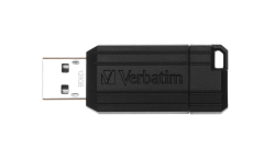USB Flash Verbatim PinStripe 128GB черный (49071)- фото2