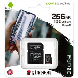 Карта памяти Kingston Canvas Select Plus microSDXC 256GB (с адаптером) - фото3