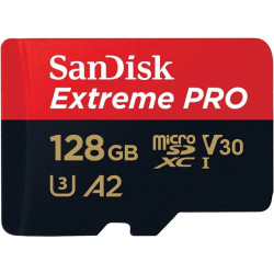 Карта памяти SanDisk Extreme PRO microSDXC 128GB с адаптером (SDSQXCD-128G-GN6MA)- фото3