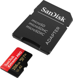 Карта памяти SanDisk Extreme Pro microSDXC 256GB + SD адаптер (SDSQXCD-256G-GN6MA)- фото2