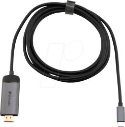Кабель HDMI Verbatim V USB-C > HDMI Cable U3.1G1/HDMI 1.5m- фото2
