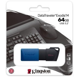 USB FLASH накопитель 64GB KINGSTON DATATRAVELER EXODIA M USB3.2 (DTXM/64GB)- фото3