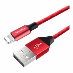 Кабель USB Lightning 1.2M 2A Yiven Cable Baseus красный CALYW-09- фото2