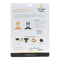 Кабель Tether Tools TetherPro USB-C to USB-C 1m Orange (CUC03-ORG)- фото5
