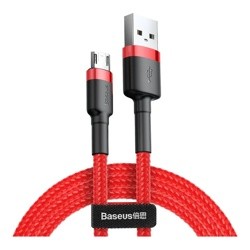 Кабель Baseus cafule USB для Micro 1M красный CAMKLF-B09- фото
