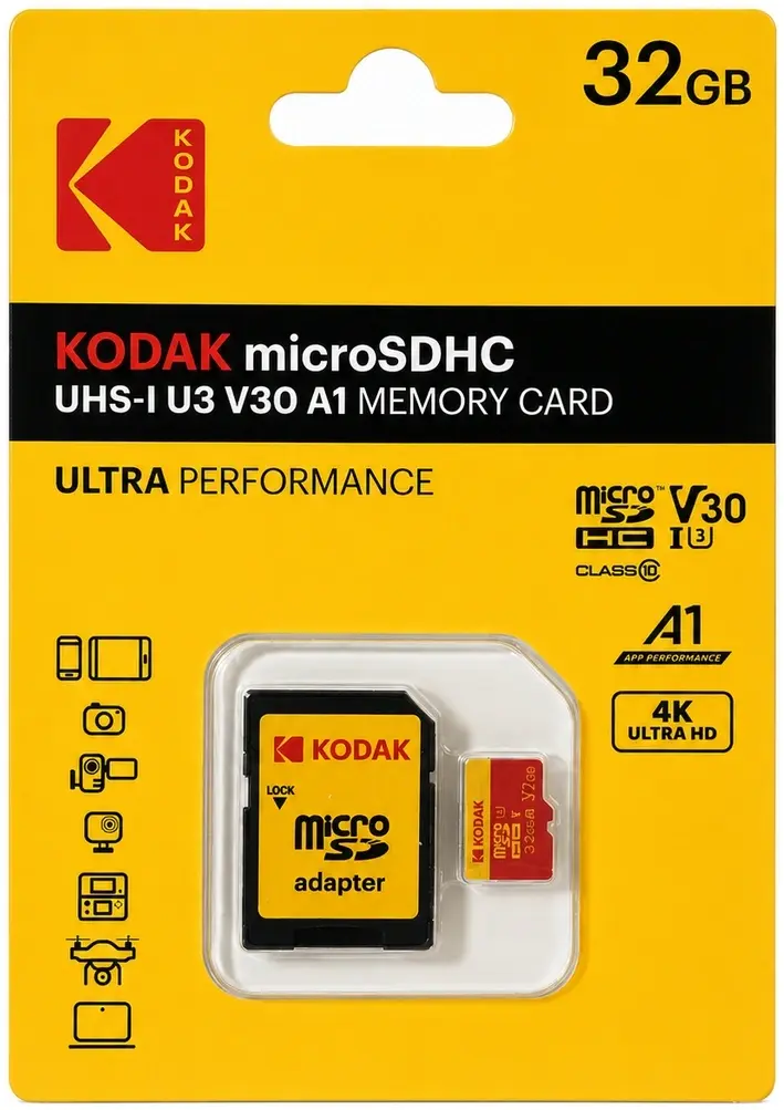 Карта памяти Kodak Ultra Performance 32GB microSDXC