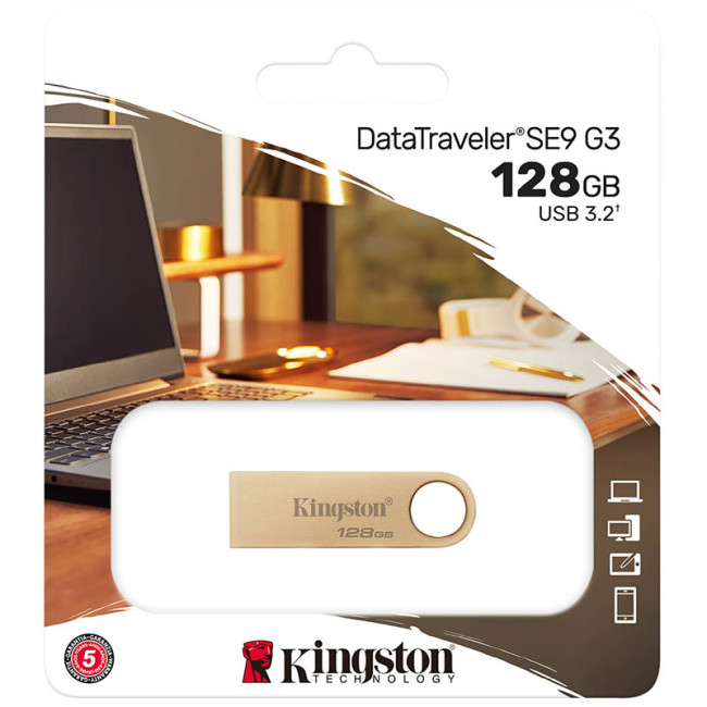 USB Flash Kingston DataTraveler SE9 G3 128GB DTSE9G3/128GB фото-3