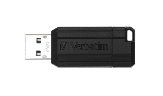 USB Flash Verbatim PinStripe 128GB черный (49071) фото-2