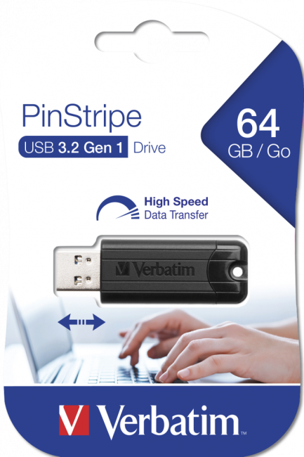 USB Flash Verbatim PinStripe USB 3.2 64GB (49318) фото-5