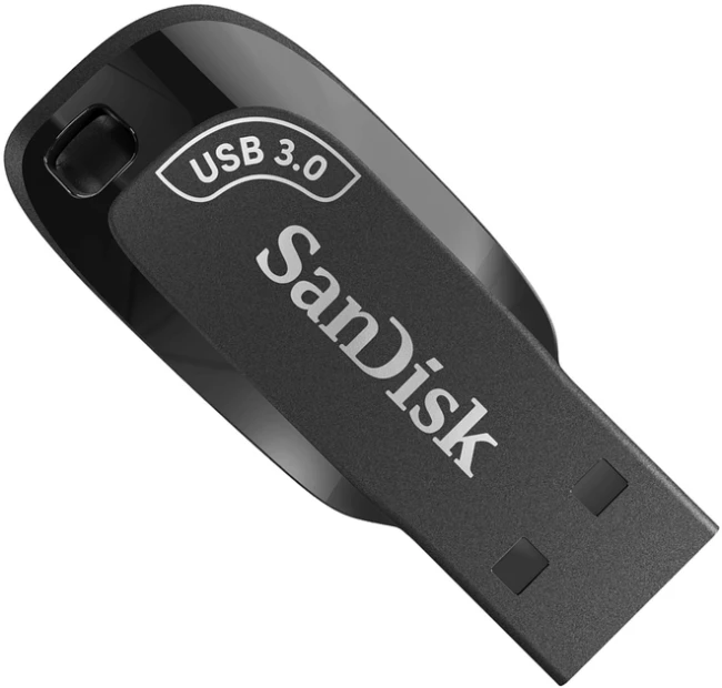 Флеш память USB SanDisk Ultra Shift 64GB USB 3.0 Black  фото-2