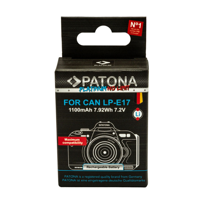 Аккумулятор Patona Platinum для Canon LP-E17 фото-2