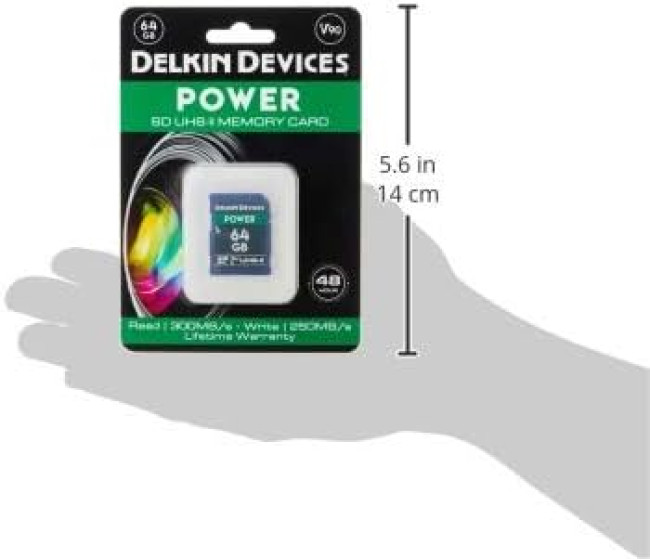 Карта памяти Delkin Devices Power SDXC 64GB 2000X UHS-II Class 10 V90  фото-4