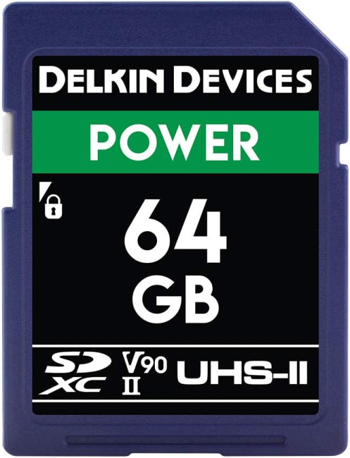 Карта памяти Delkin Devices Power SDXC 64GB 2000X UHS-II Class 10 V90 