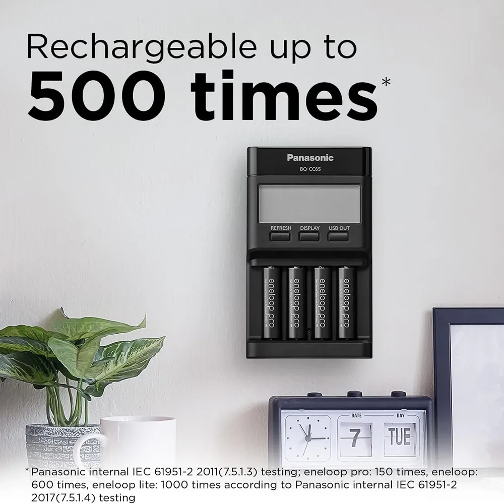 Аккумулятор PANASONIC Eneloop Pro AA 2500 4BP (BK-3HCDE/4CP) с кейсом фото-6