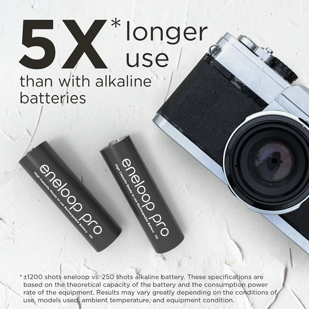 Аккумулятор PANASONIC Eneloop Pro AA 2500 4BP (BK-3HCDE/4CP) с кейсом фото-5