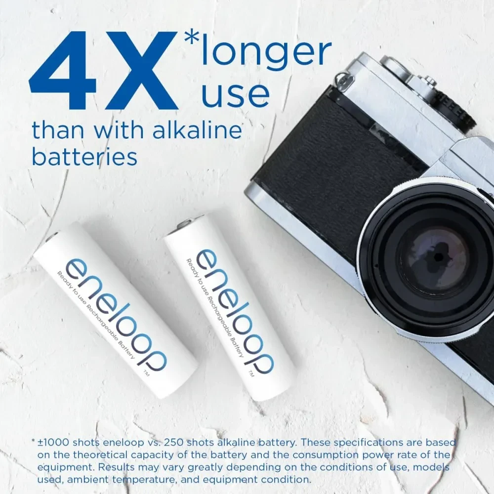 Aккумуляторы Panasonic eneloop AA 2000mAh + AAA 800mAh 4+4шт - фото2 Aккумуляторы Panasonic eneloop AA 2000mAh + AAA 800mAh 4+4шт - фото2