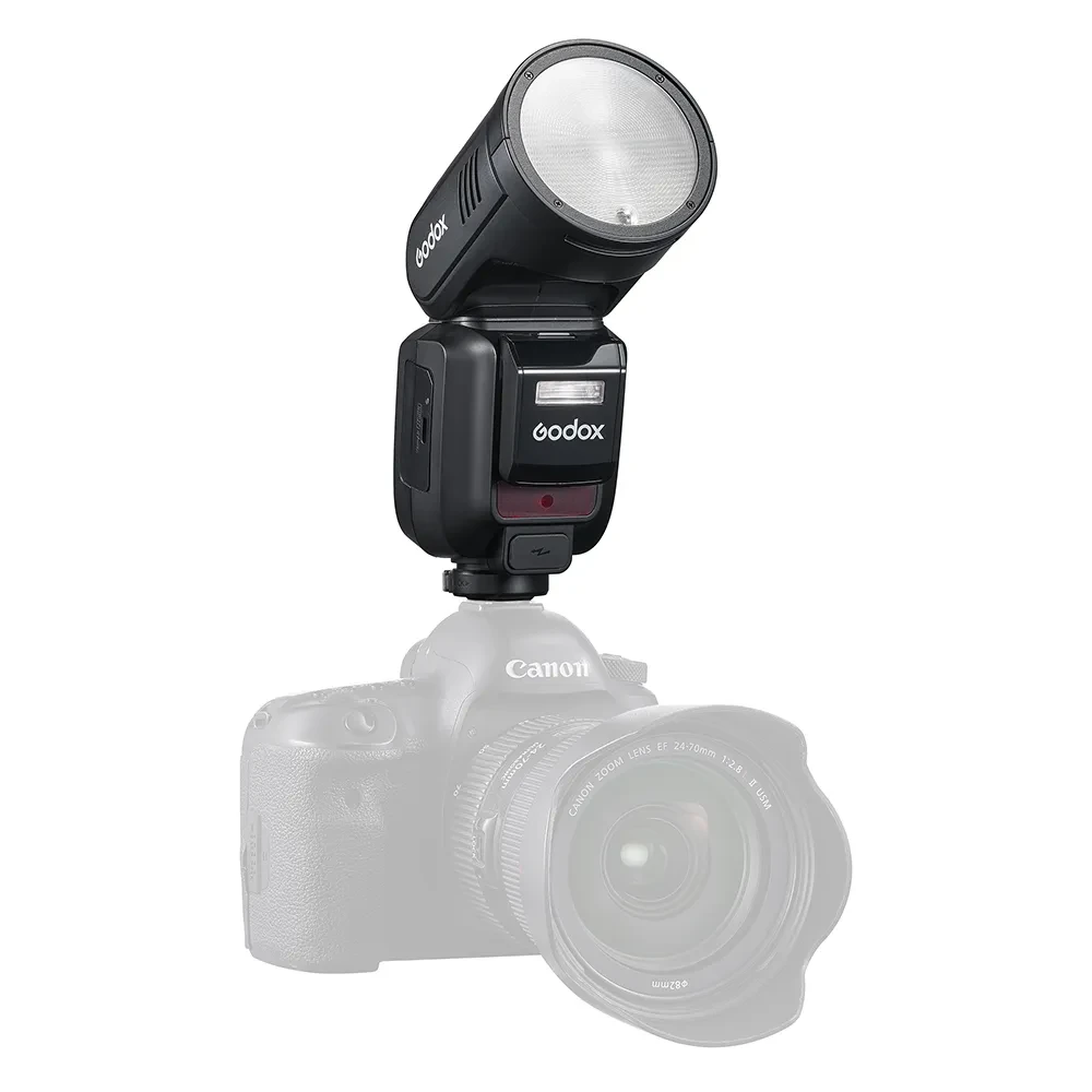 Вспышка накамерная Godox V100C TTL с круглой головкой для Canon фото-9
