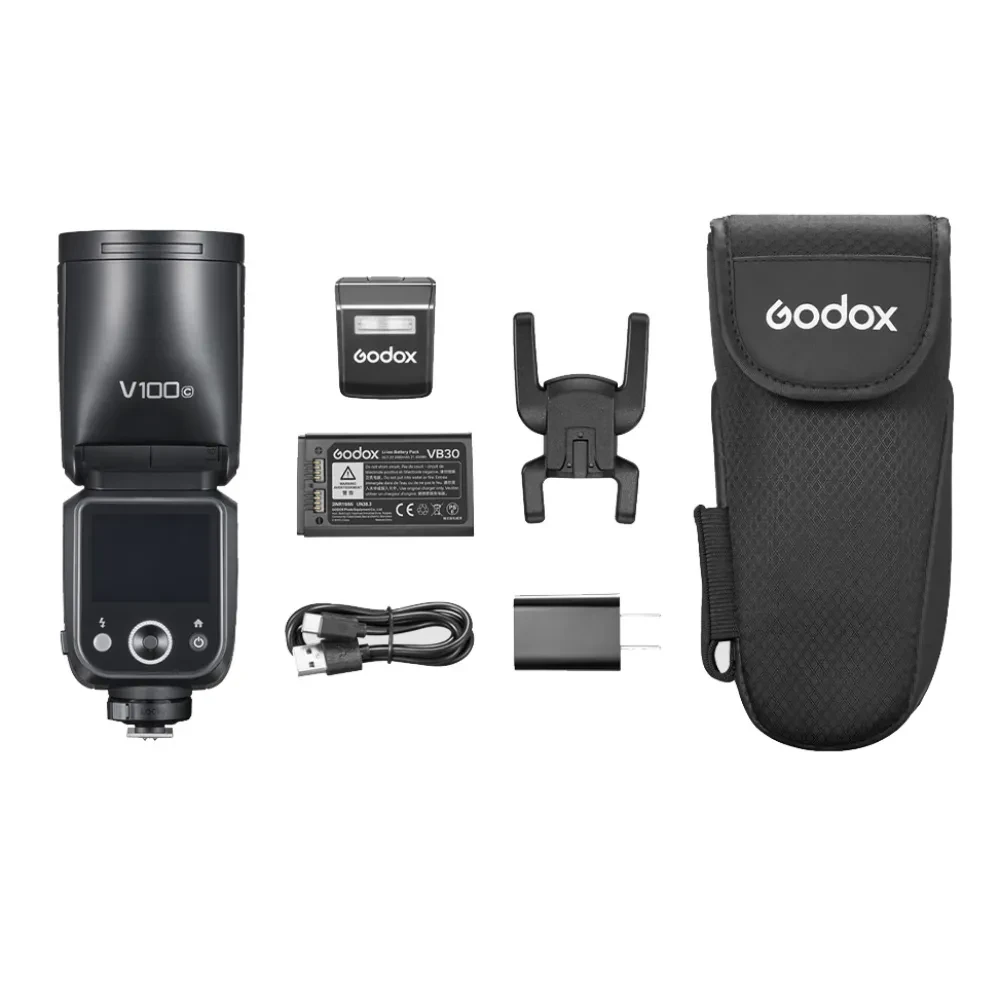Вспышка накамерная Godox V100C TTL с круглой головкой для Canon фото-10