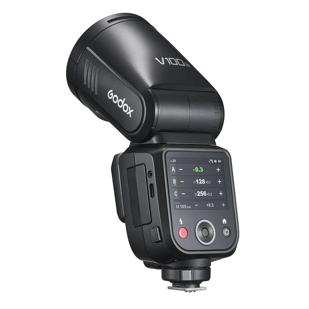 Вспышка накамерная Godox V100N TTL с круглой головкой для Nikon фото-5