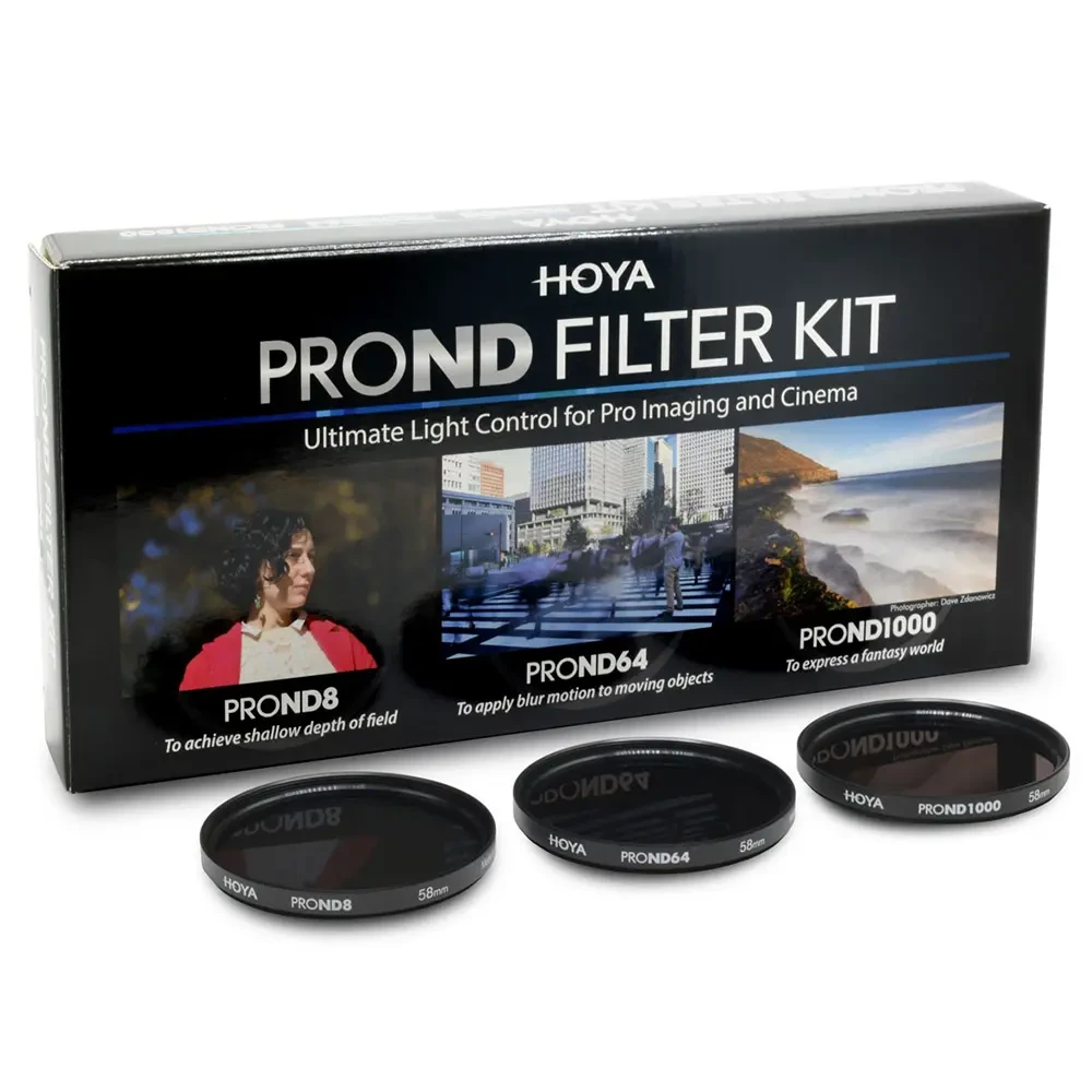 Светофильтр Hoya PRO ND FILTER KIT 58мм 8/64/1000 комплект из 3х фильтров - фото1 Светофильтр Hoya PRO ND FILTER KIT 58мм 8/64/1000 комплект из 3х фильтров - фото1
