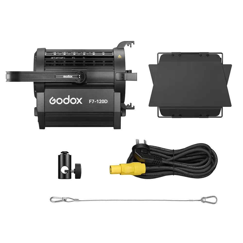 Осветитель светодиодный Godox F7-120D K2 с линзой Френеля фото-9