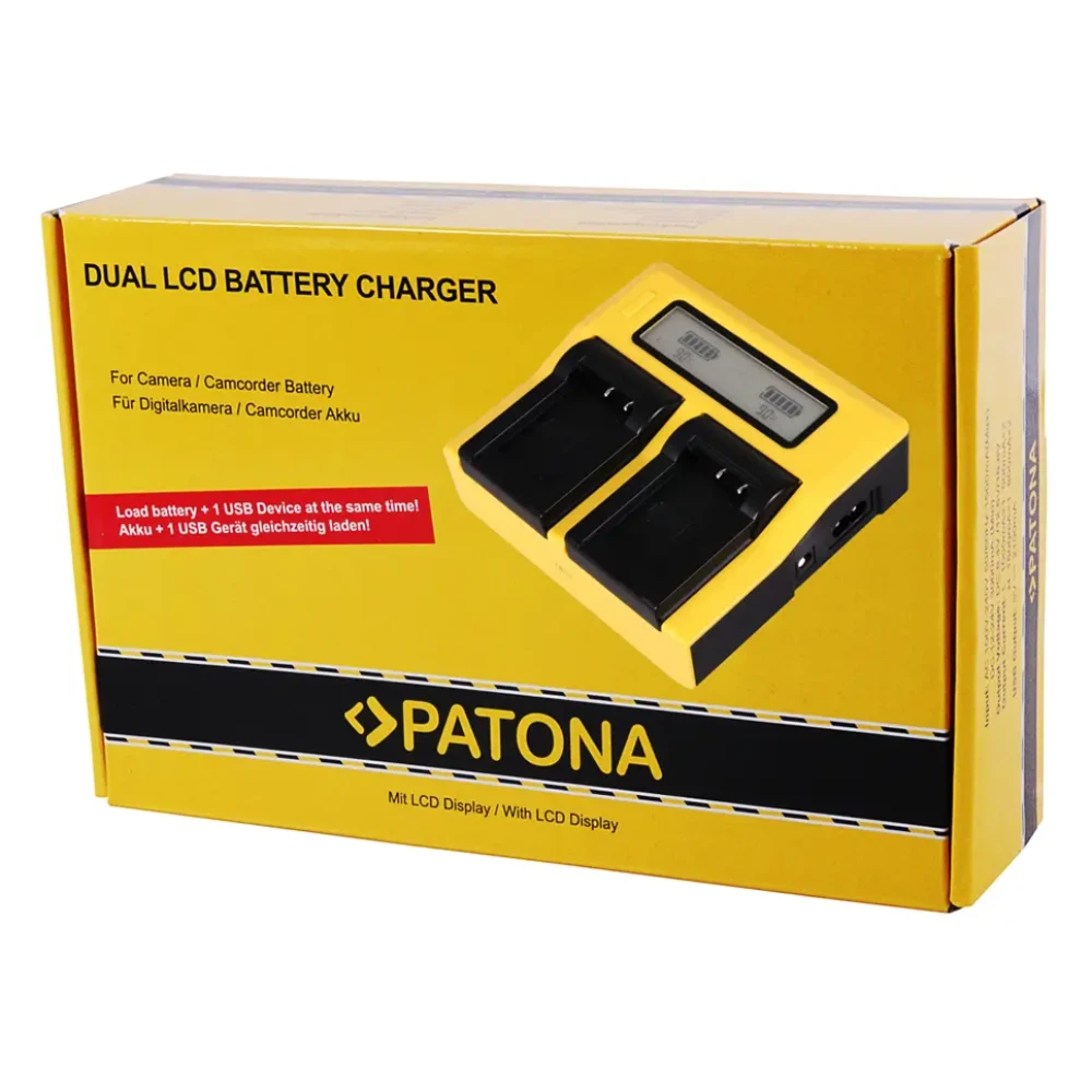 Зарядное устройство от сети PATONA DUAL LCD USB для EN-EL15 (7624) фото-4
