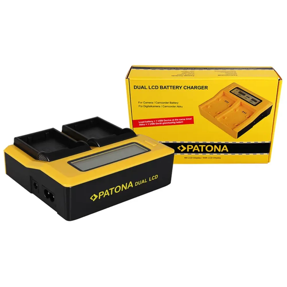 Зарядное устройство от сети PATONA DUAL LCD USB для EN-EL15 (7624) - фото1 Зарядное устройство от сети PATONA DUAL LCD USB для EN-EL15 (7624) - фото1
