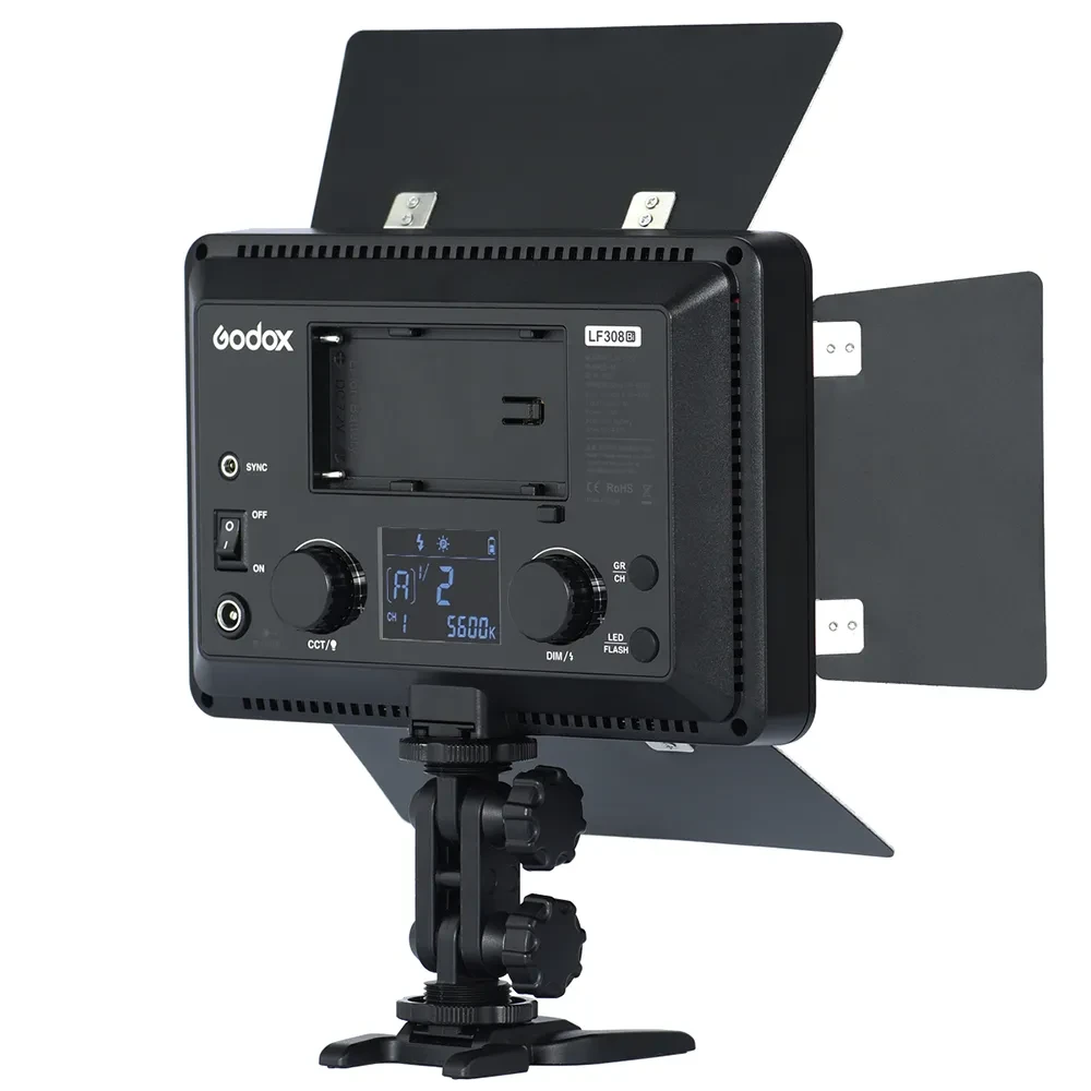 Осветитель светодиодный с функцией вспышки Godox LF308BI накамерный фото-4