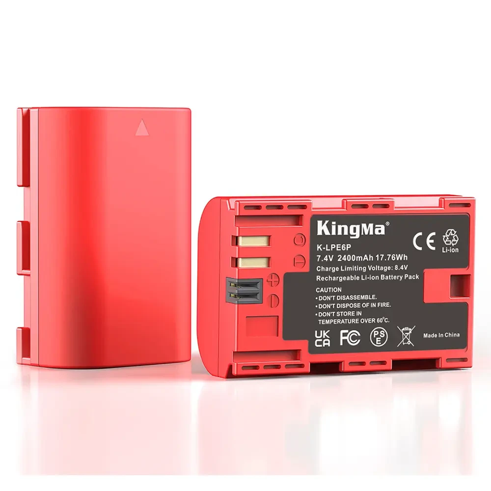 Аккумулятор Kingma LP-E6P, с защитным кейсом, 2400 мАч фото-3