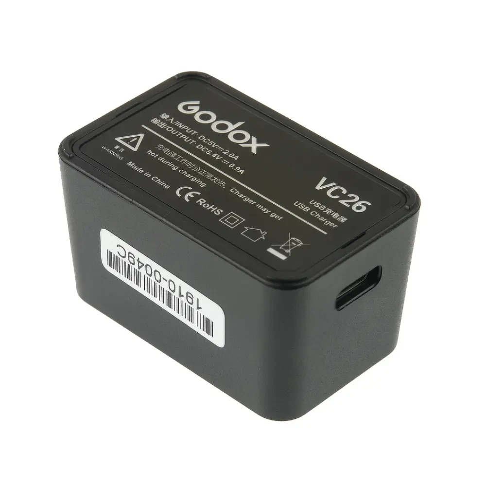 Зарядное устройство Godox VC26 USB для аккумулятора V1 фото-2