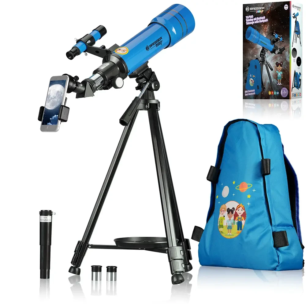 Телескоп BRESSER JUNIOR 70/400 в синем рюкзаке (8850610WXH000) фото-7