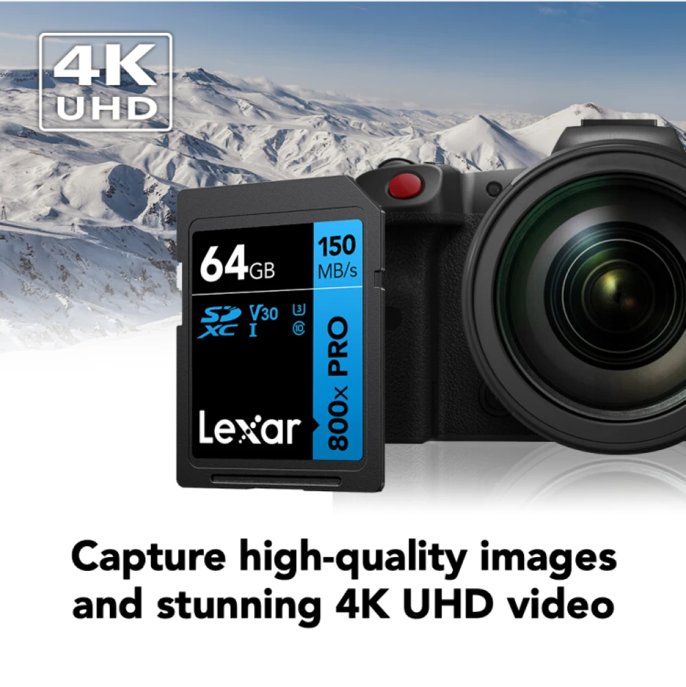 Карта памяти Lexar High-Performance 800x Blue PRO SDXC 64GB  фото-3