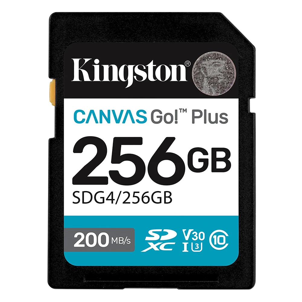 Карта памяти Kingston SDXC 256GB Canvas Go! Plus G4 UHS-I U3 V30 200Mb/s