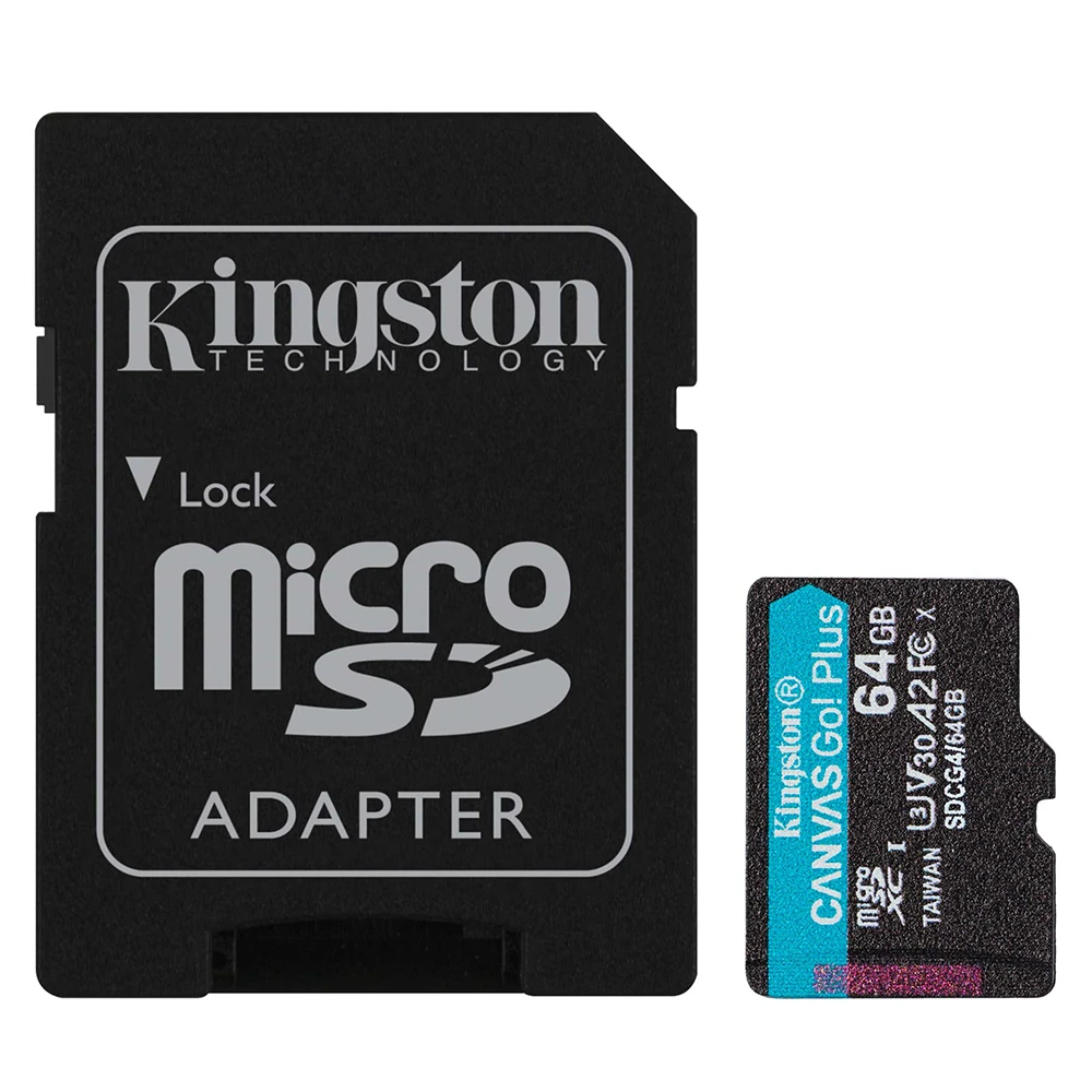 Карта памяти Kingston Canvas Go! microSDXC 128GB SDCG4/128GB (с адаптером)