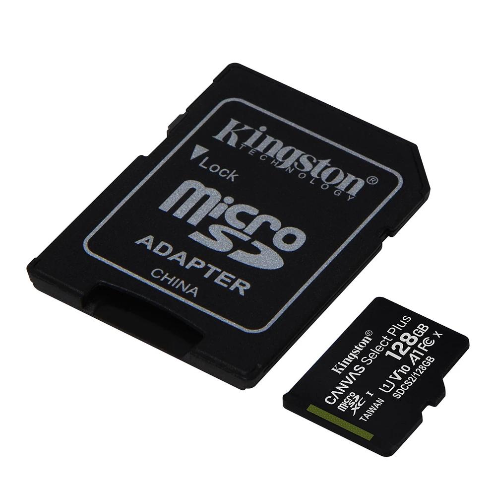 Карта памяти Kingston Canvas Select Plus microSDXC 128Gb (SDCS2/128GB) + SD адаптер фото-2