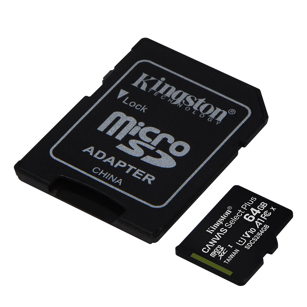 Карта памяти Kingston Canvas Select Plus microSDXC 64GB Class 10 UHS-I U1 + SD адаптер [SDCS2/64GB] - фото2