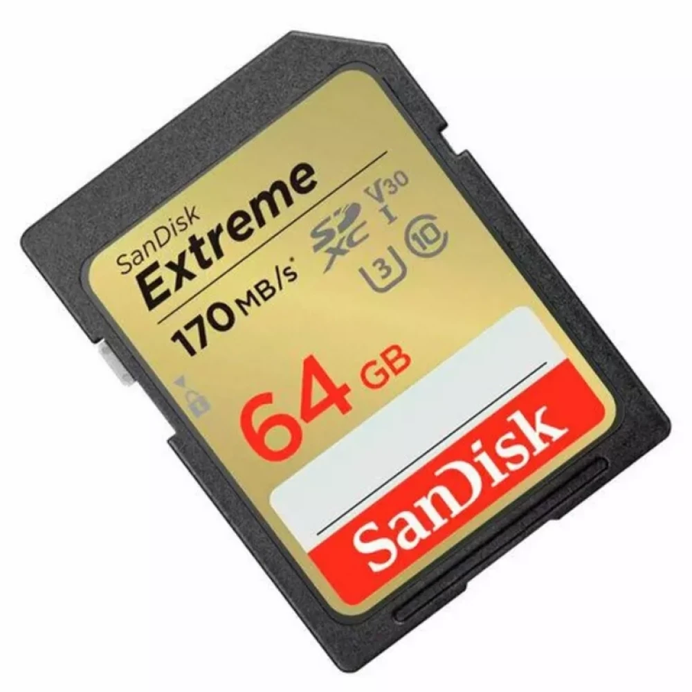 Карта памяти SanDisk SDXC 64GB Class10 Extreme V30 UHS-I U3 (SDSDXV2-064G-GNCIN) - фото2 Карта памяти SanDisk SDXC 64GB Class10 Extreme V30 UHS-I U3 (SDSDXV2-064G-GNCIN) - фото2