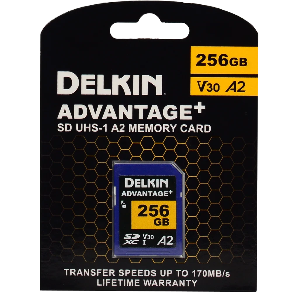 Карта памяти Delkin Devices Advantage SDXC 256GB UHS-I A2 V30 R170/W80MB/s - фото2 Карта памяти Delkin Devices Advantage SDXC 256GB UHS-I A2 V30 R170/W80MB/s - фото2