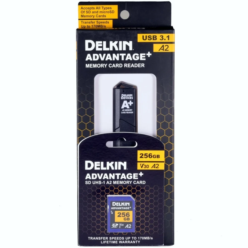 Комплект Delkin Devices Advantage SD Reader and Card Bundle 256GB  - фото1