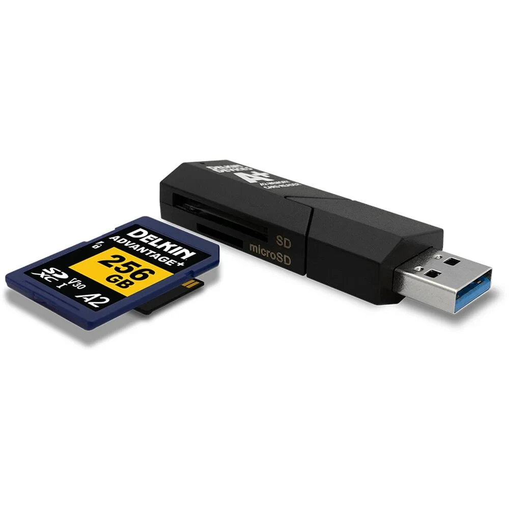 Комплект Delkin Devices Advantage SD Reader and Card Bundle 64GB  фото-5