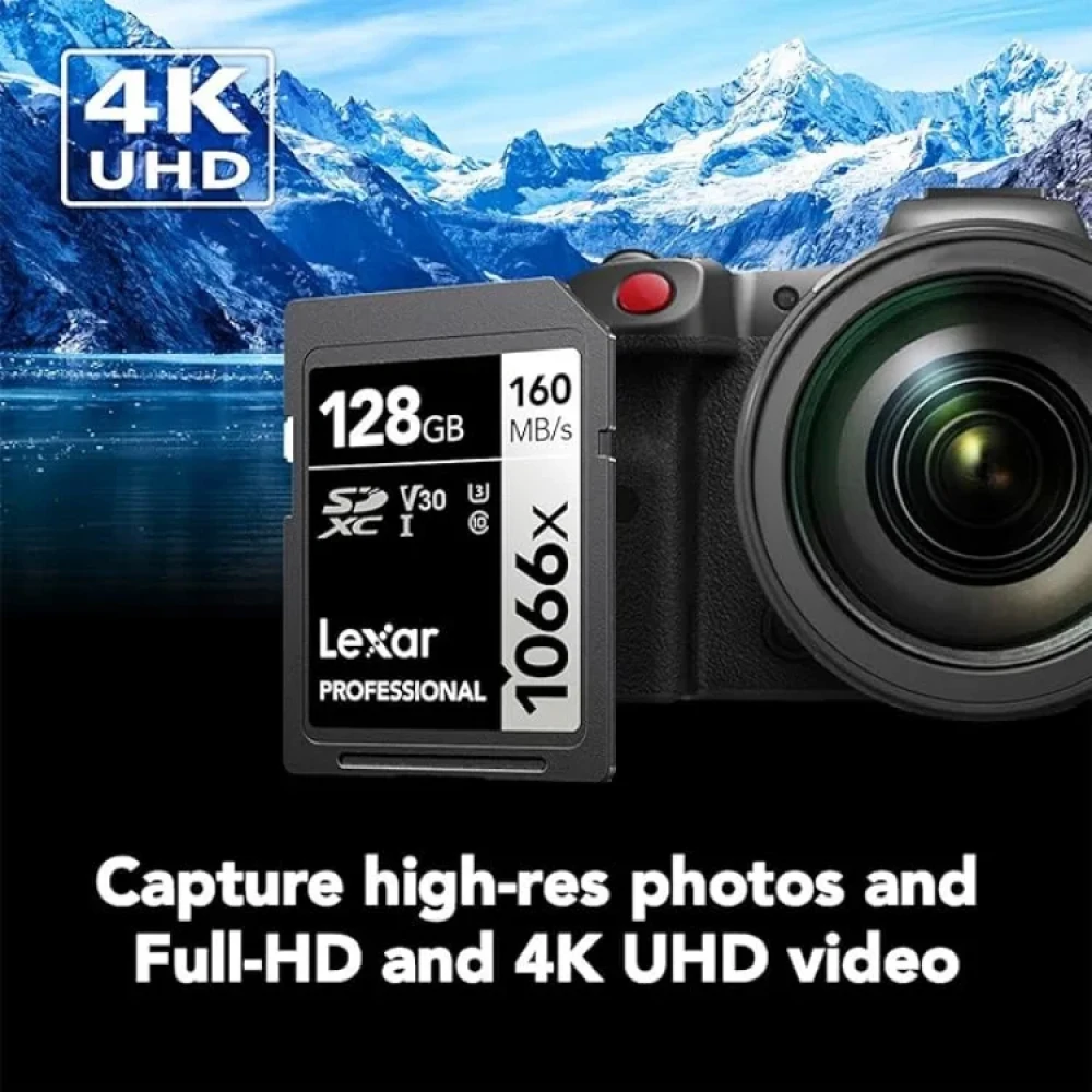 Карта памяти Lexar SDXC 128GB Professional 1066x UHS-I U3 V30  фото-3