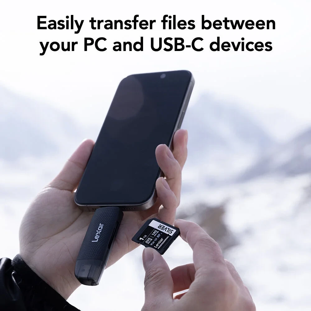 Картридер Lexar Dual Slot USB-A/C microSD/SD USB 3.1 фото-8
