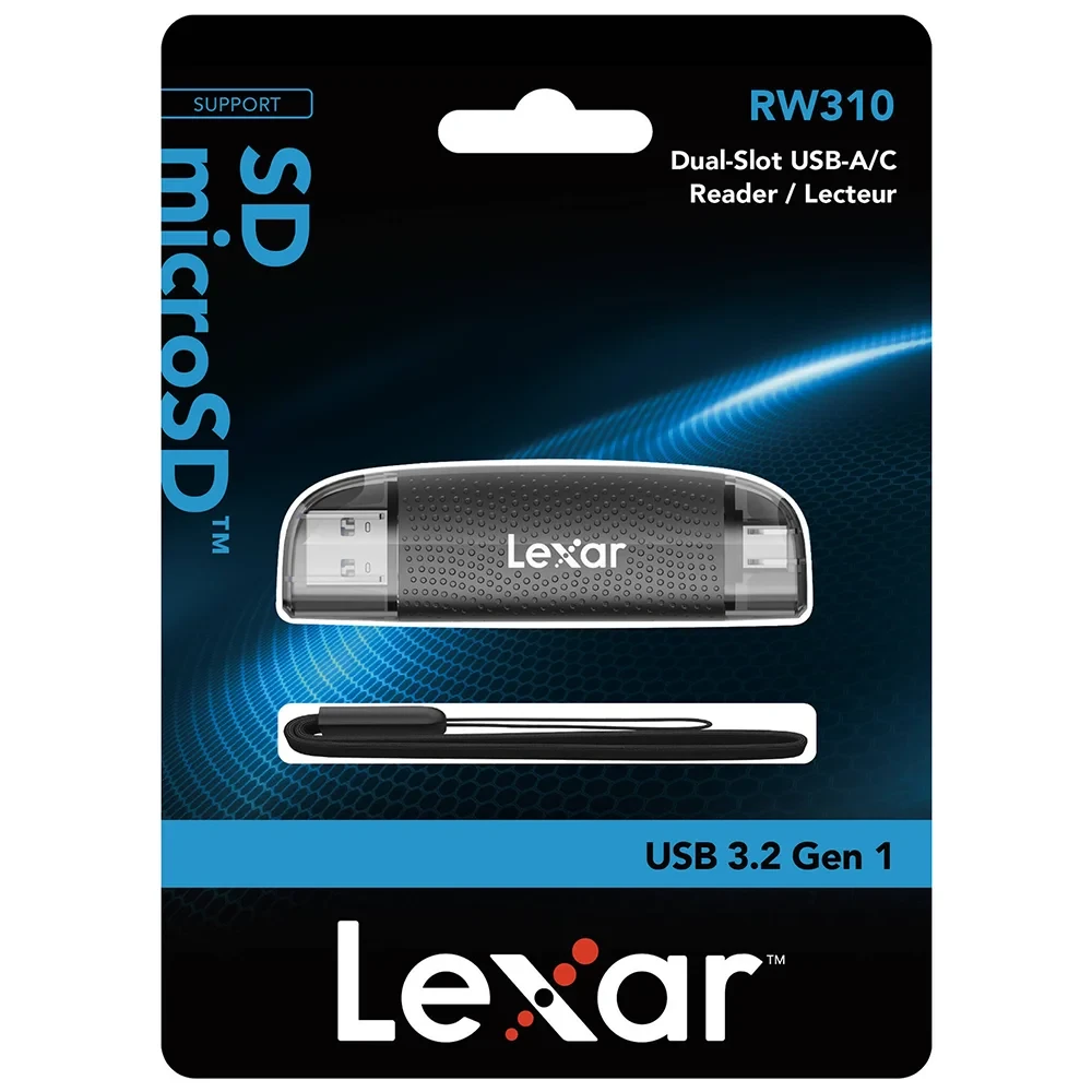 Картридер Lexar Dual Slot USB-A/C microSD/SD USB 3.1 фото-5